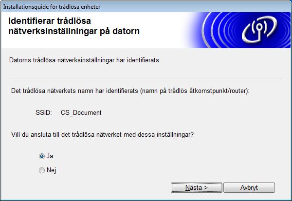 För användare av Metod 1 Anslut tillfälligt USB-kabeln 9-1 direkt till datorn och skrivaren.