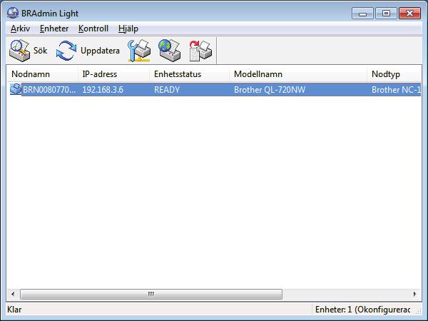 Om det finns en DHCP/BOOTP/ RARP-server i nätverket behöver du inte utföra följande åtgärd.
