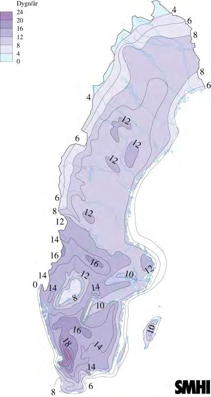 Luftfuktighet förväntas öka höst, vinter och vår med ökad nederbörd. Sommartid beräknas det bli torrare, främst i de östra delarna. Solinstrålningen väntas inte förändras i någon större utsträckning.