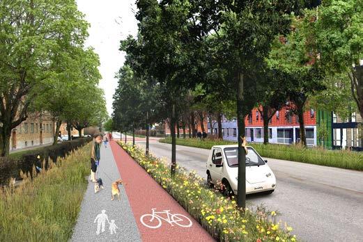 En tätare stad och kommun, där avstånden mellan bostad, arbete, skola och fritidssysselsättning är mindre, kan också på ett effektivt sätt minska transportbehovet och skapa förutsättningar för mer