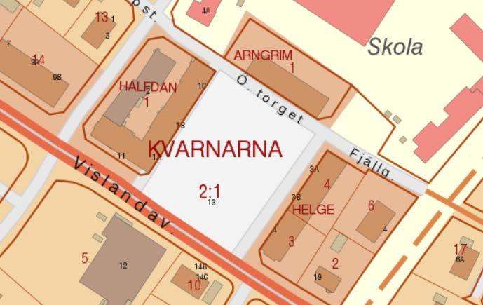 2(18) 2018-02-06 Dnr 2016/0490 Markägoförhållanden Kvarnarna 2:1 ägs av Ljungby kommun. Fastigheten Halfdan 1 och Arngrim 1 ägs av Ljungbybostäder AB.