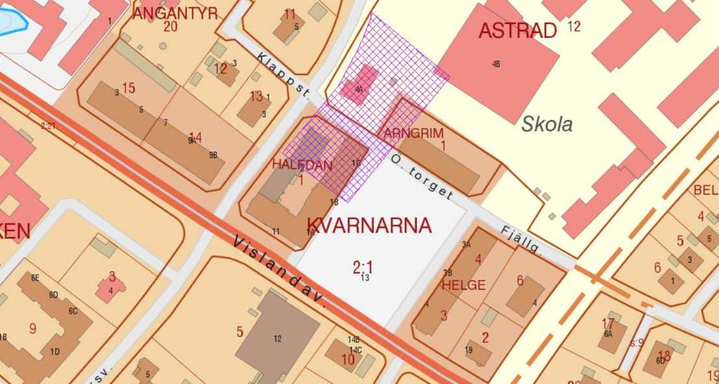 Även fastigheten Björken 5 och Angantyr 14 har markerats som risk för föroreningar. Dessa fastigheter har också haft drivmedelshantering, men bedöms inte påverka planen för Östra Torget.