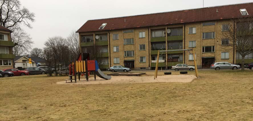 6(18) 2018-02-06 Dnr 2016/0490 Friytor Lek och rekreation Det finns idag en liten anordnad lekplats i planområdet. Det finns också några bänkar.