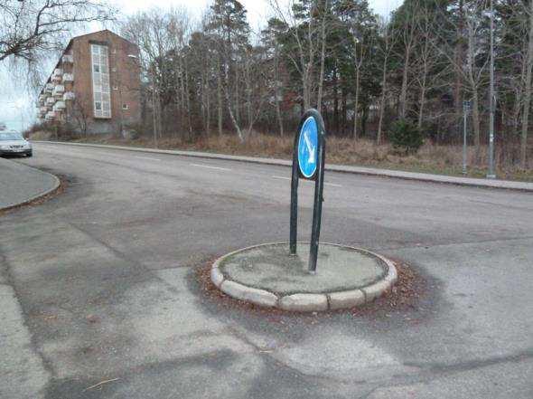 Planområdet sett från korsningen Malmövägen-Ystadvägen mot norr