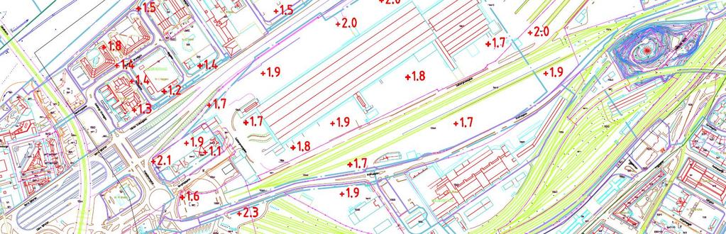 5 Övrigt Förutom sänkningen av Götaleden pågår många andra förstudier och planarbeten inom området. Dessa projekt kommer också att påverka områdets struktur och även områdets marknivåer.