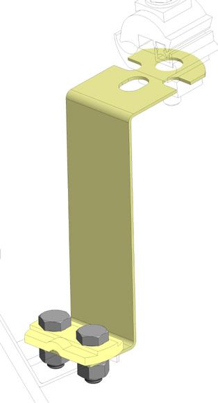 RESERVDELAR, DETALJER OCH TILLBEHÖR SLACKSKENA, 3502 3502 Flexibel förlängningsskena, monteras på övre kontaktanordningen.