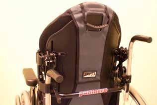 MONTERINGSANVISNING Artikelnummer ryggförlängare Bambino: 4380300 Jay J3 rygg på rullstol Panthera S2 och U2 1 2 Ta bort ryggklädseln från rullstolen.