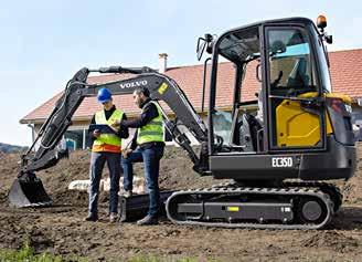 Manövrera med precision EC35D har en bekväm hytt med användarvänliga reglage för hög produktivitet och exakt manövrering.