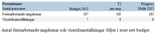 Utöver detta finns kostnader som ska täckas att den fasta delen av nämndens anslag inom verksamhetsområdet. Nämndens kostnader för bl.a. ledsagarservice, hemtjänst och personlig assistans täcks inte fullt ut av det fasta anslaget.