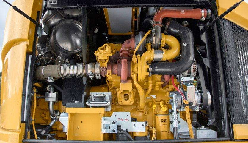 En automatisk emissionslösning som fungerar Cat C4.4 ACERT-motorn uppfyller dagens emissionskrav enligt steg IV utan att du behöver avbryta arbetet.