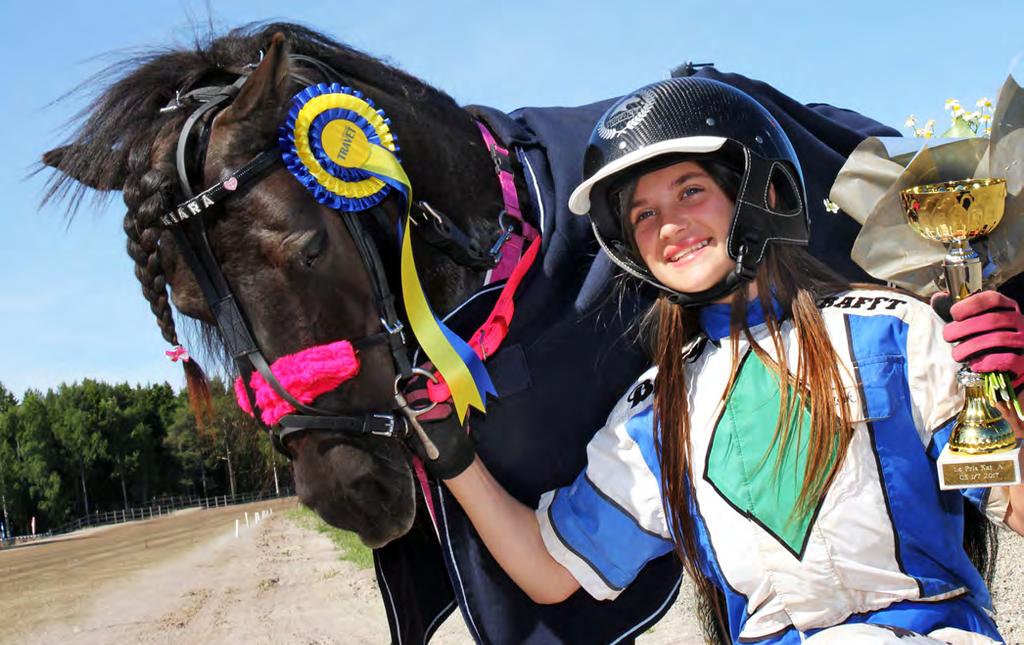 MALVA JOHANSSON Årets kusk kategori A Malva Johansson och Gransjöns Kiara hoppas på en start i Mini-Elitloppet 2018.