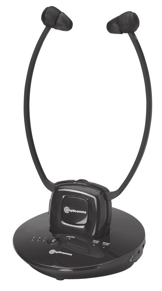 TV 2500 Funk-Kopfhörer mit Verstärker Wireless amplified headset Casque radio avec amplificateur Cuffie radio con amplificatore Radio/TV luisterhulp met versterker Auriculares inalámbricos con