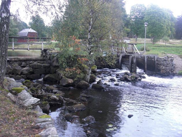 Ryfors Gård, 6272638-1384841 Beskrivning Dammen vid Ryfors gård ligger strax uppströms väg 120 vid samhället Ryfors. På platsen har verksamheter som handpappersbruk och kvarn funnits.