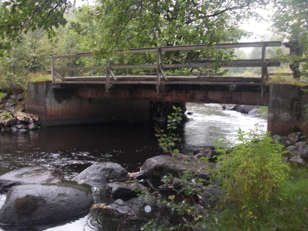 Vägpassage 2, 6271231-1385498 Uppströms dammen i Delary finns sannolikt enskild bro.