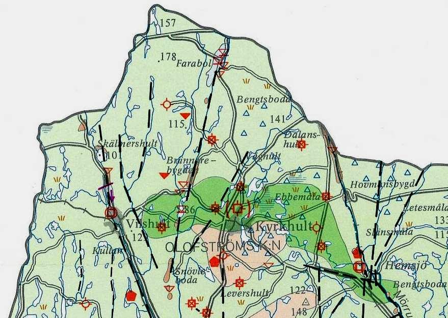 Karta 1.3.1; vattentillgångar i jordlagren resp.