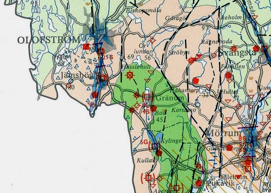 SAND & GRUS HUVUDSAKLIGEN ISÄLVSAVLAGRINGAR Mycket stor grundvattentillgång, utmärkta uttagsmöjligheter Stor