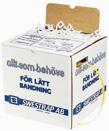48 rullar per pall. 36 rl/pall PP - Band ALLT - SOM - BEHÖVS Förpackning (Band + Spännen + Dragkrok, DK-2) 45-119 ALLT- SOM - BEHÖVS 120 kg 1000m + 500lås 575.00 503.00 381.