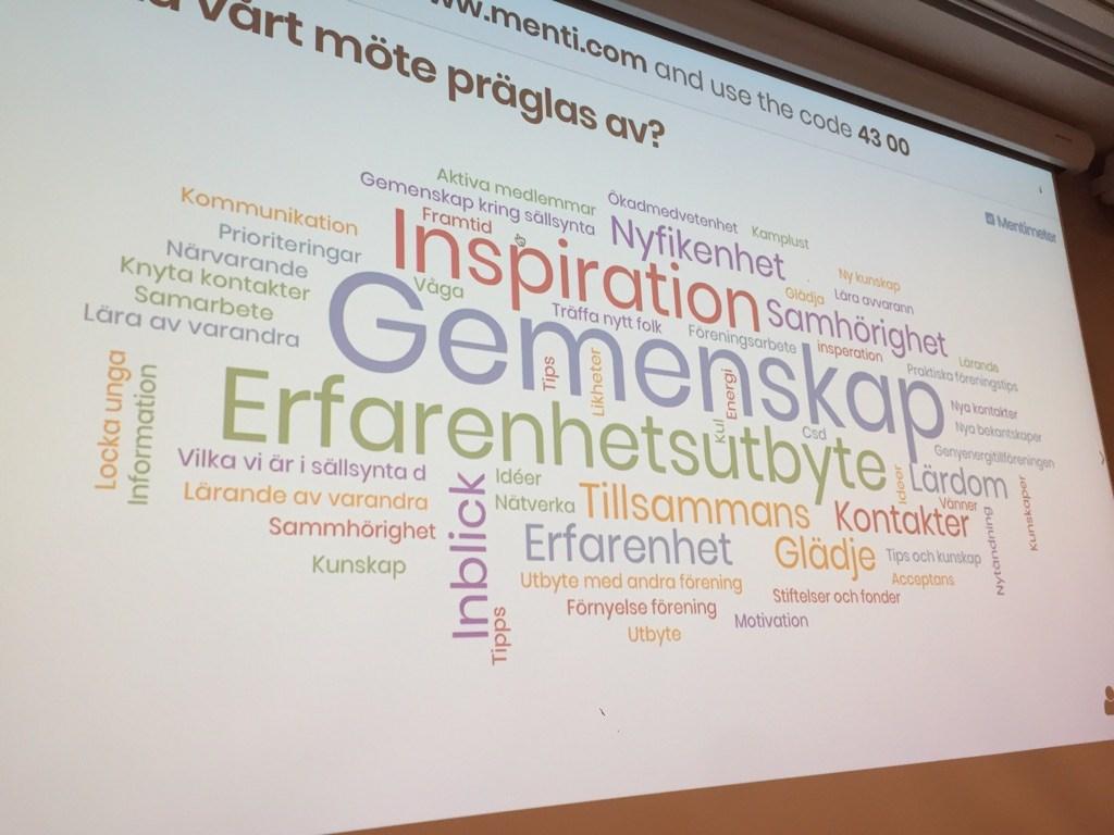 Det var ett lyckat möte där fler föreningar visade intresse av att informera om sin verksamhet, totalt deltog 67 personer (32 föreningar).
