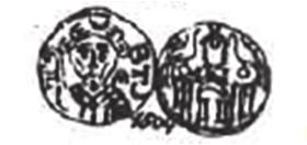 2.9 Dbg 1504 Åtsidans motiv är en biskop med ett korshalsband och rock som har omskriften BTS till höger.