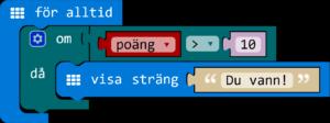 >= större och lika med <= mindre och lika med && ( och) (eller) Parenteser () () =>