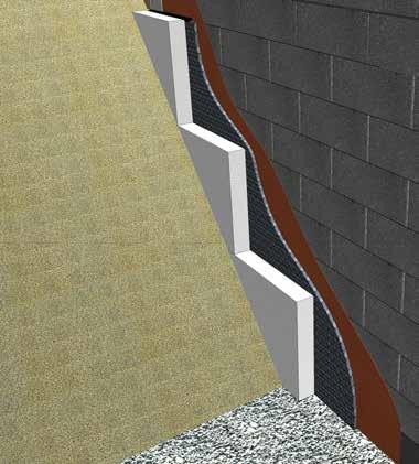 5 Puts Murverk av Leca Block som är del av klimatskärmen grundas med Base 103 Rödgrund eller annat bruk i a-klass. På så sätt får murverket hög täthet mot genomträngning av luft och vatten.