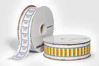 5.1 Märksystem Märkning för kabel och ledning Krympbar kabelmärkning, traktormatad, termotransfer TLFX DS - 2:1 LFH krympslangsmärkning TLFX är idealisk för järnväg under jord, marin, offshore och