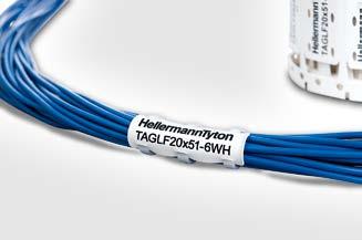 5.1 Märksystem Märkning för kabel och ledning TAGLF - ID-taggar flamhämmande i "Ladder style" för termostransfer TAGLF - ID-taggar "Ladder style" med låg brännbarhet TAGLF är framtaget för användning