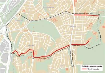 Här framgår CM-nätet, biltrafiknäten, kollektivtrafiknäten och det primära utryckningsnätet. Funktionella förbindelser beskrivna i regionala eller nationella systemanalyser.