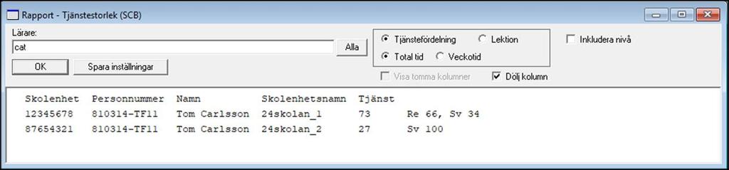 Flera skolformer på samma skola Om det på en skolenhet förekommer mer än en skolform, t.ex. grundskola och grundsärskola, ska undervisningen på de olika skolformerna särredovisas. OBS!