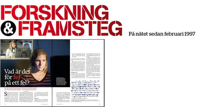Vad är det för fel på ett fel? Av Lars Melin ur F&F 1/007. Det går mycket långsammare att läsa en text full med språkfel. Språkvården har aldrig varit ättre rustad än nu.