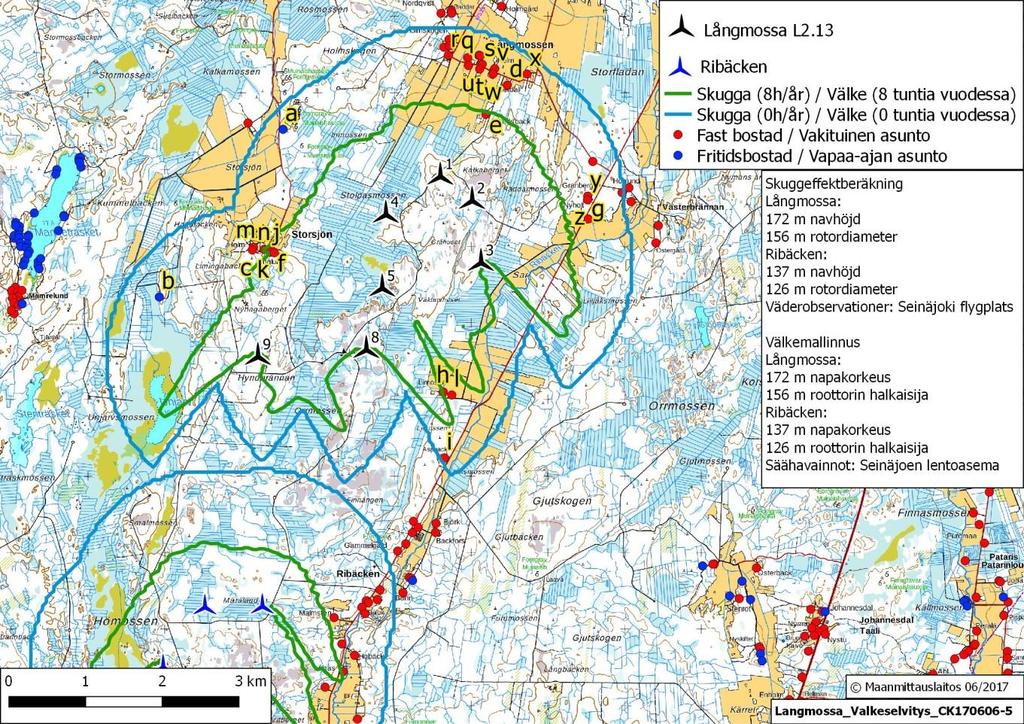 Bild 34. Samverkande konsekvenser uppstår inte mellan de båda områdena.
