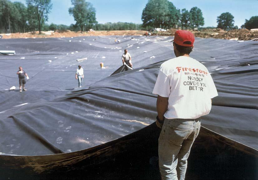Certifierade kvalitetsgeomembran Tekniska specifikationer Firestone GeoGard EPDM 1,1 mm och 1,5 mm Fysisk egenskap Standard Angivet värde 1,1 mm (.045 ) Angivet värde 1,5 mm (.