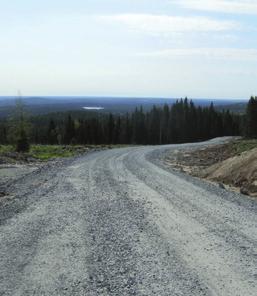 I kartan framgår även den anslutningsväg (Stugubacksvägen) som till stor del kommer att användas för att nå arbetsplatsen med material och leveranser.