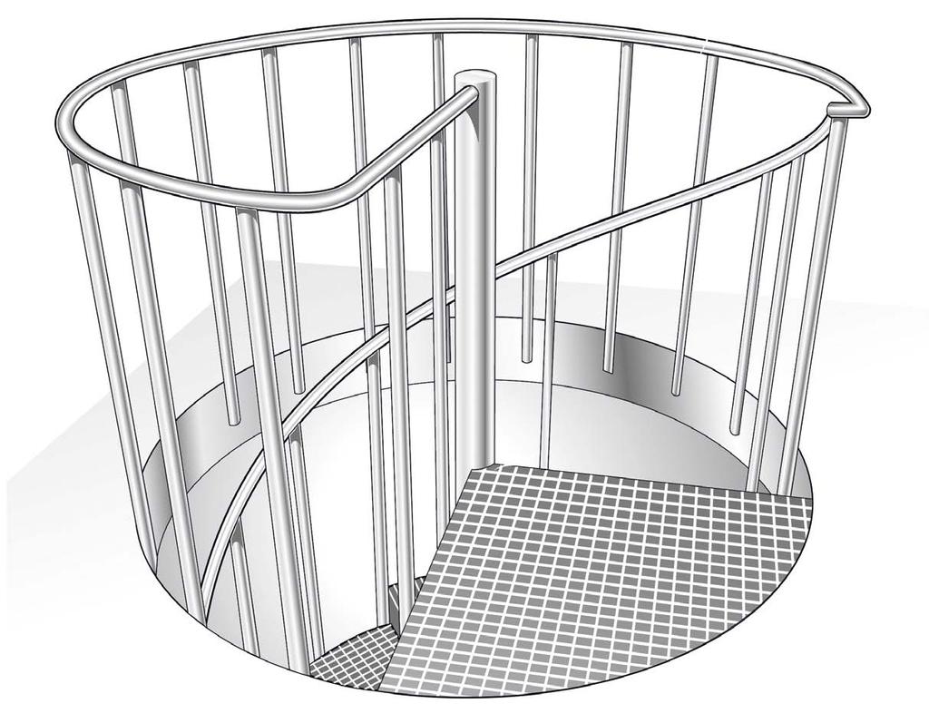Eurostair Spiraltrappor Vår spiraltrappa är ett resultat av nytänkande och konstruktiv produkt utveckling.