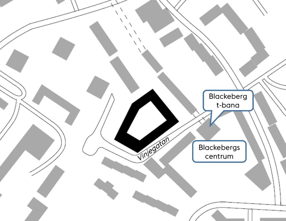 Skiss över markanvisningens preliminära utformning. Skisserna i förslaget visar i stora drag projektets utformning.