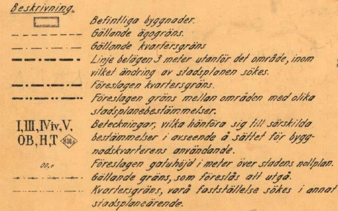 Enligt fördjupningen ska, med hänsyn till stadens kulturarv, ändringar av befintlig bebyggelse ske varsamt så att varje tidsepoks kvalitéer tillvaratas och stadens historiska utveckling förblir