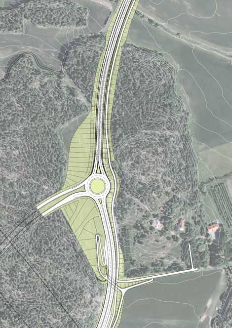 Edeby tunnel Odlingsmarken Landskap i vägrummet Åkerlapparna förbereds för ett fortsatt bruk av marken, om än något förändrat. Det öppna landskapsrummet består.