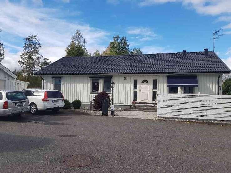 Byggnadsbeskrivning Bostadsbyggnad Byggnadsår/ ombyggnadsår: 1987 / Hustyp/antal våningar: 1-plans hus Taktyp, takbeläggning: Sadeltak med träfiberskivor, läkt och betongpannor.