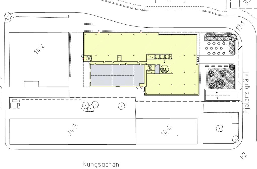 Arkitektkontor AB Vår handläggare Lopez 2015-11-16 Inledning Hans Berndtsson Arkitektkontor utreder möjligheten att bygga kontor i Kv. Fjalar.