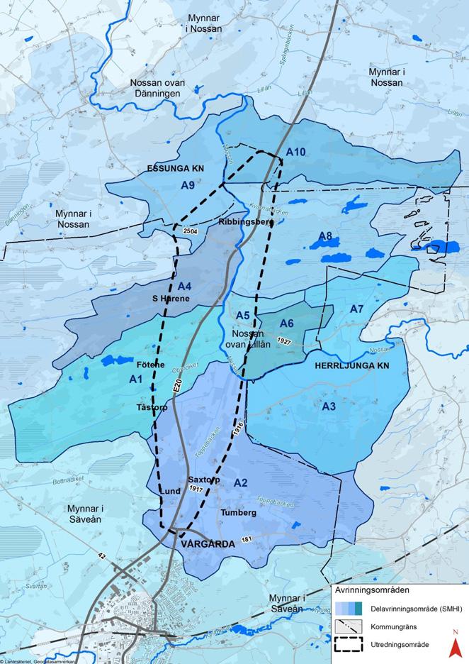 Vägplan samrådshandling, val av lokaliseringsalternativ 2017-09-11 Figur 4.5.12:1.