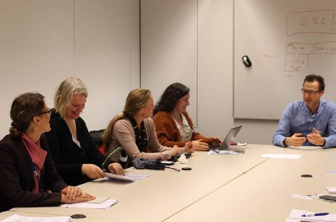 Arbetsgruppen för EUfinansiering diskuterar EU:s prioriteringar för civilsamhällesstödet med representanter från enheten för civilsamhällesfrågor på EUkommissionen.
