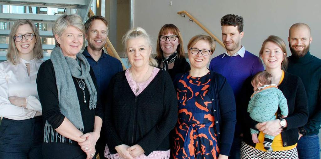 Bakre raden: Kristina Henschen, Jakob Lundberg, Karin Lawenius, Johannes Hartvigson, Daniel Karlsson. Främre raden: Monica Lorensson, Annika Andersson, Åsa Nilsson-Söderström, Ida Ragnarsson.