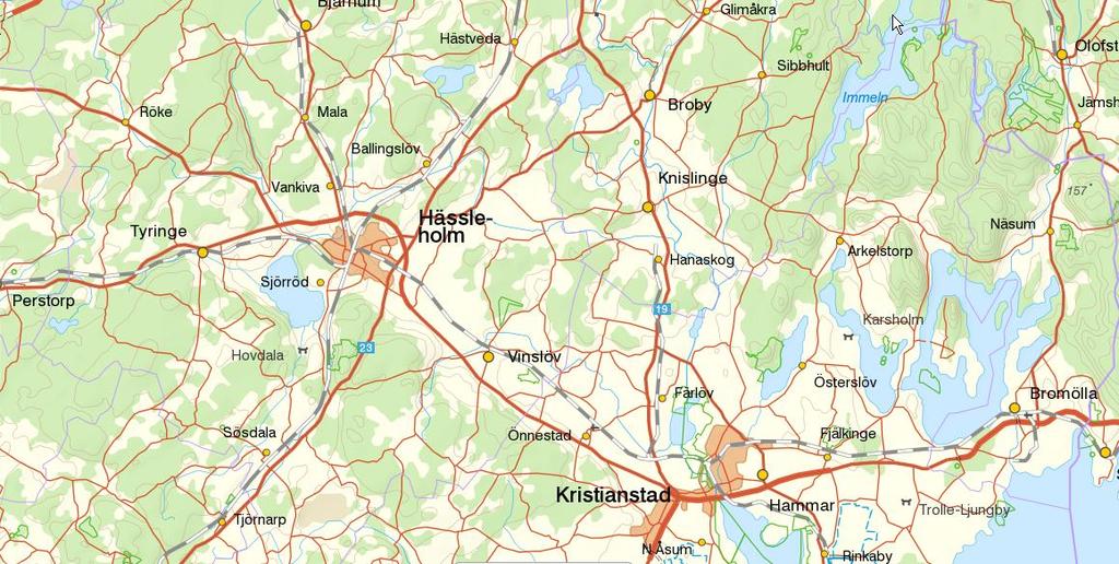 1 Inledning Bakgrund Trafikverket har under år 2015 genomfört en förenklad åtgärdsvalsstudie för viltsäkring av väg 21, delen Kristianstad-Hässleholm i Skåne län och därefter beslutat att driva
