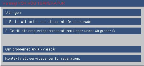 Bilagor Meddelandepåminnelser Fel på fläkten: