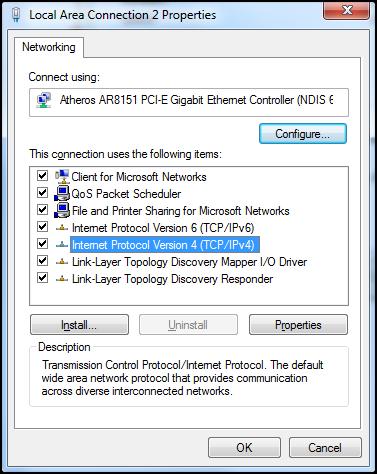 ANVÄNDA PROJEKTORN Skapa en direktanslutning från din dator till projektorn* 1. Aktivera "Av" DHCP-alternativet på projektorn. 2.