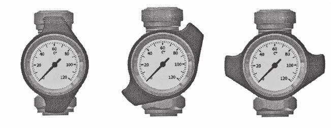 För installatören Avstängningsventiler/termometrar I systempaketet finns analoga temperaturgivare som visar temperaturen på vätskan till och från solfångaren.