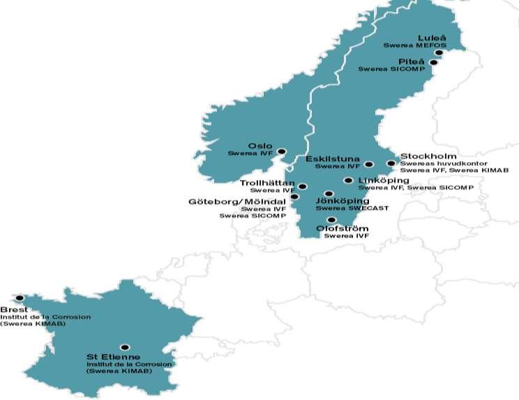 Swerea IVF är en del av Swerea-koncernen Swerea IVF Produktionseffektivitet, Industriell produktframtagning och ekodesign.