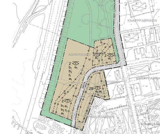 5 Planerad bebyggelse På området planeras enligt planbeskrivning planeras det för bostäder och verksamheter med liten omgivningspåverkan.