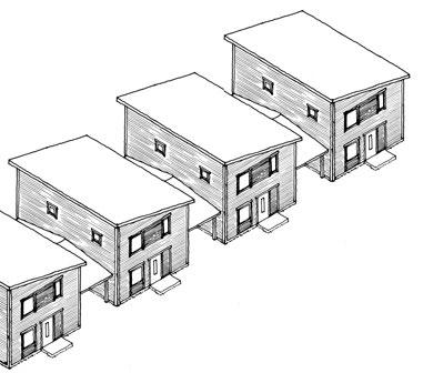 Enplansvilla Småhus och flerbostadshus 1 1/2-plansvilla I städernas centrala delar består bostadsbebyggelsen i huvudsak av flerbostadshus, det vill säga hus med gemensam entré till flera bostäder.