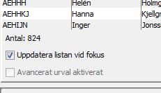 Har du lagt in en ny användare under Adm.RESURSER > Adm.SIGNATURER och den användaren även ska ha en behörighet måste du lägga till den även under Adm. BEHORIGHET. I dialogen Adm.